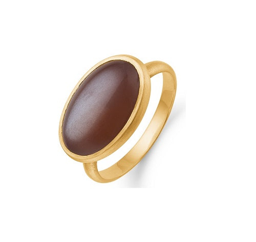 COUTURE 14kt ring m/bordeaux månesten