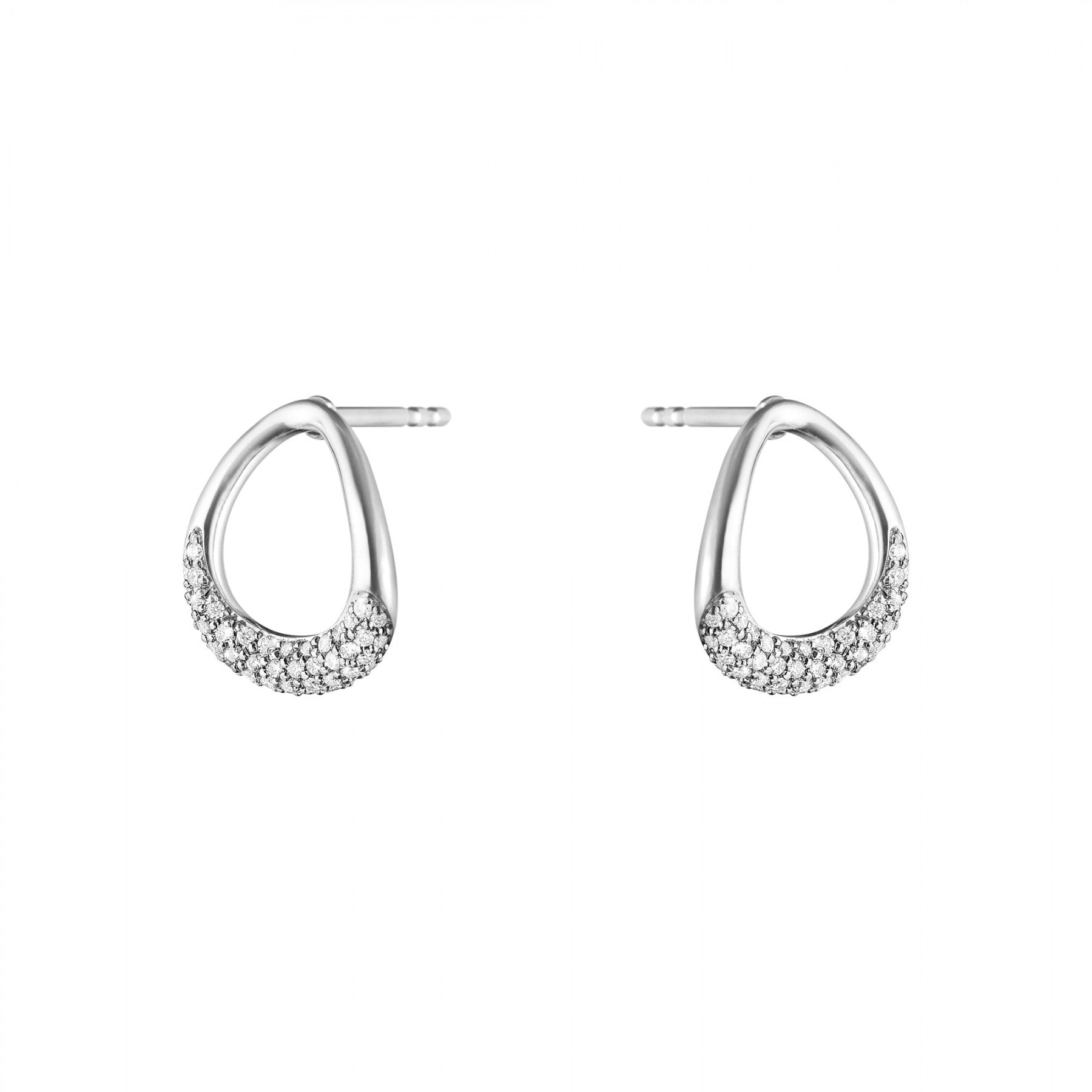 OFFSPRING ØRERING 432B SØLV DIAMOND PAVE 0.19 CT